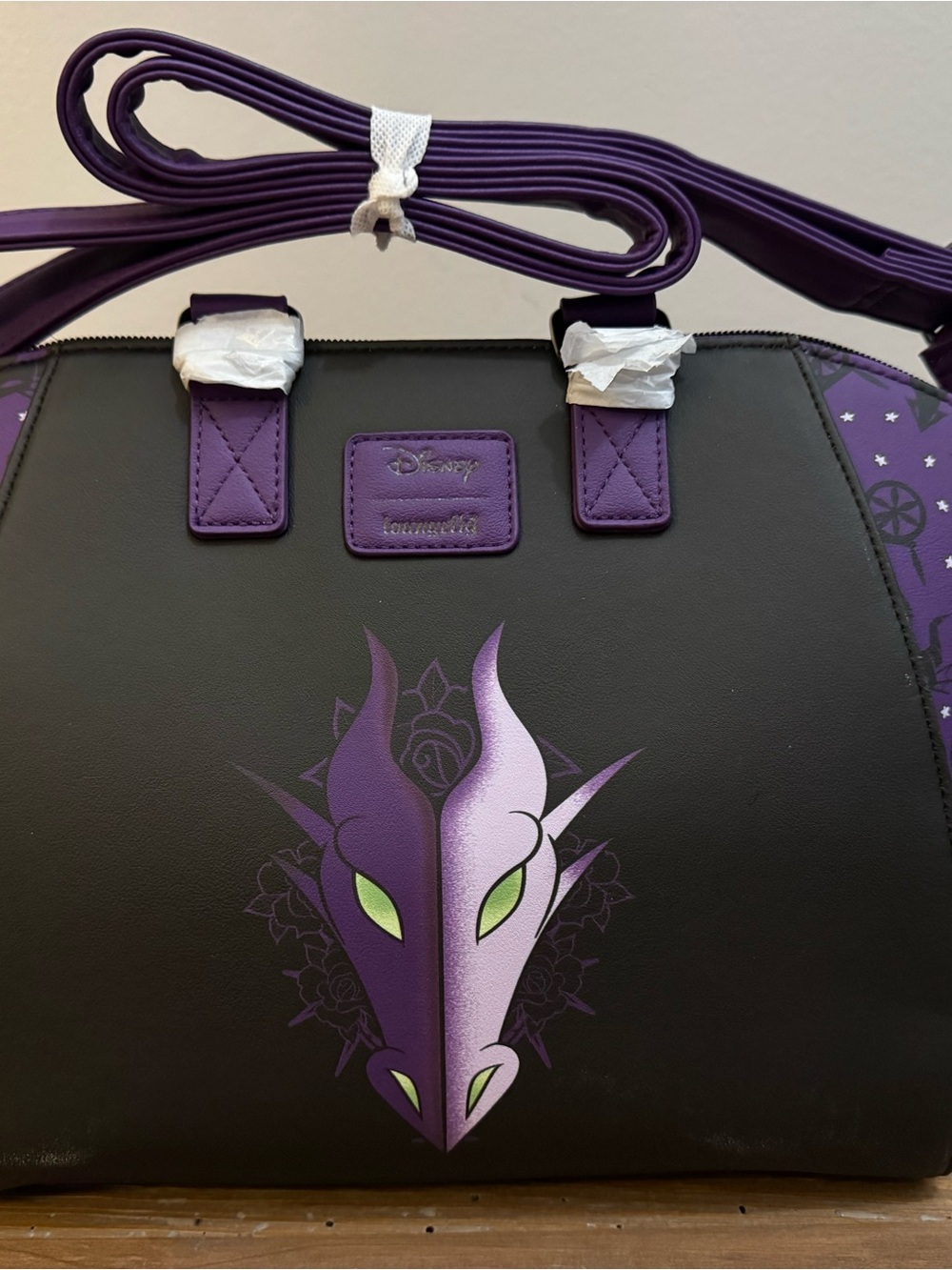 Disney Loungefly Maleficent Villains Mistress of Evil Crossbody Purse Satchel - Picture 2 of 7
